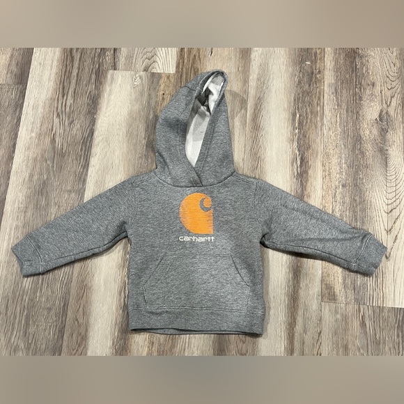 Kids Carhartt gray hoodie / hooded sweatshirt. Size 3T - Picture 1 of 5
